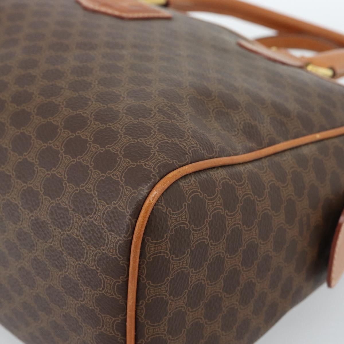 Celine Vintage Macadam Boston bag Canvas, Brown, Canvas, Handbag