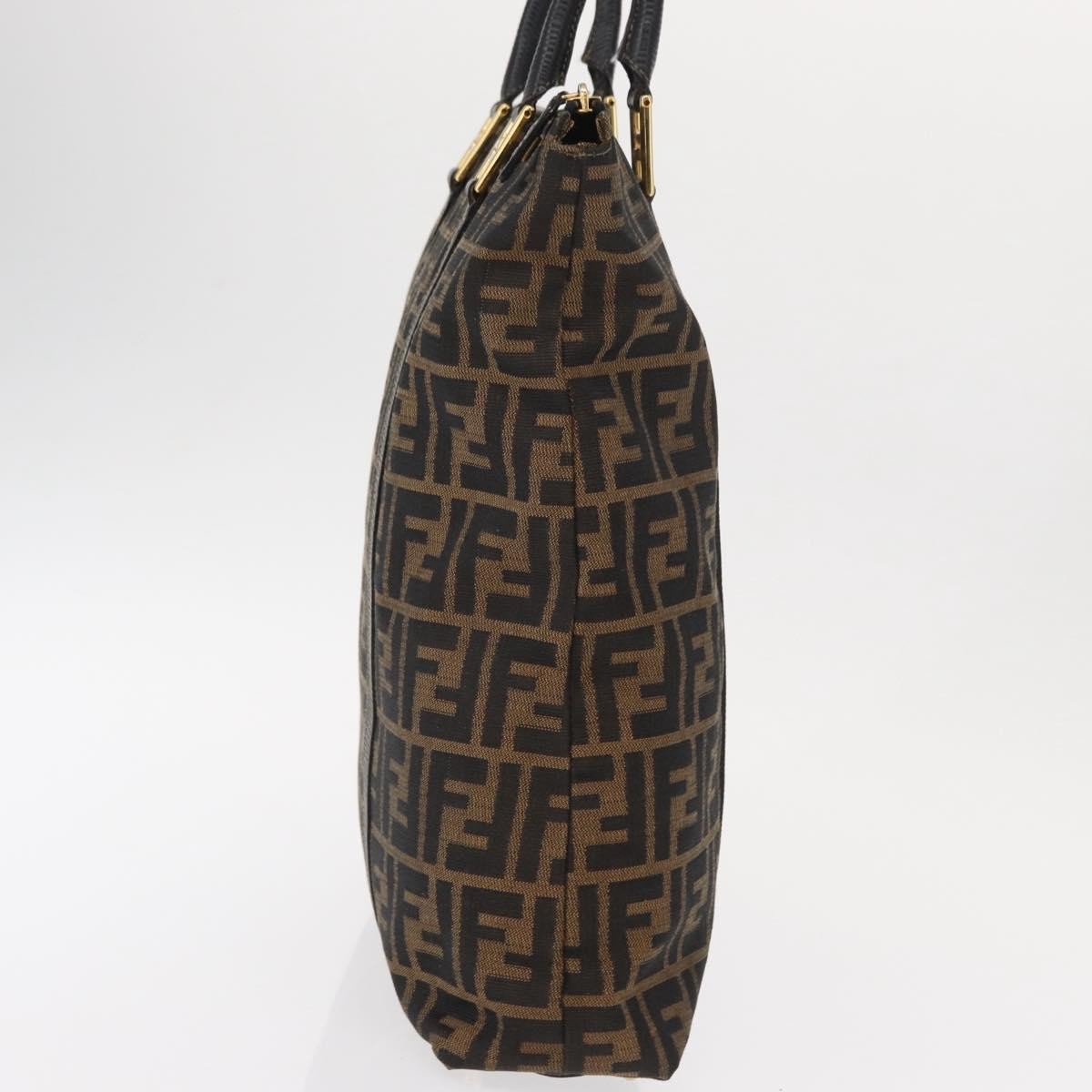 Fendi Zucca Tote bag Canvas, BLACK, CANVAS, Tote bag