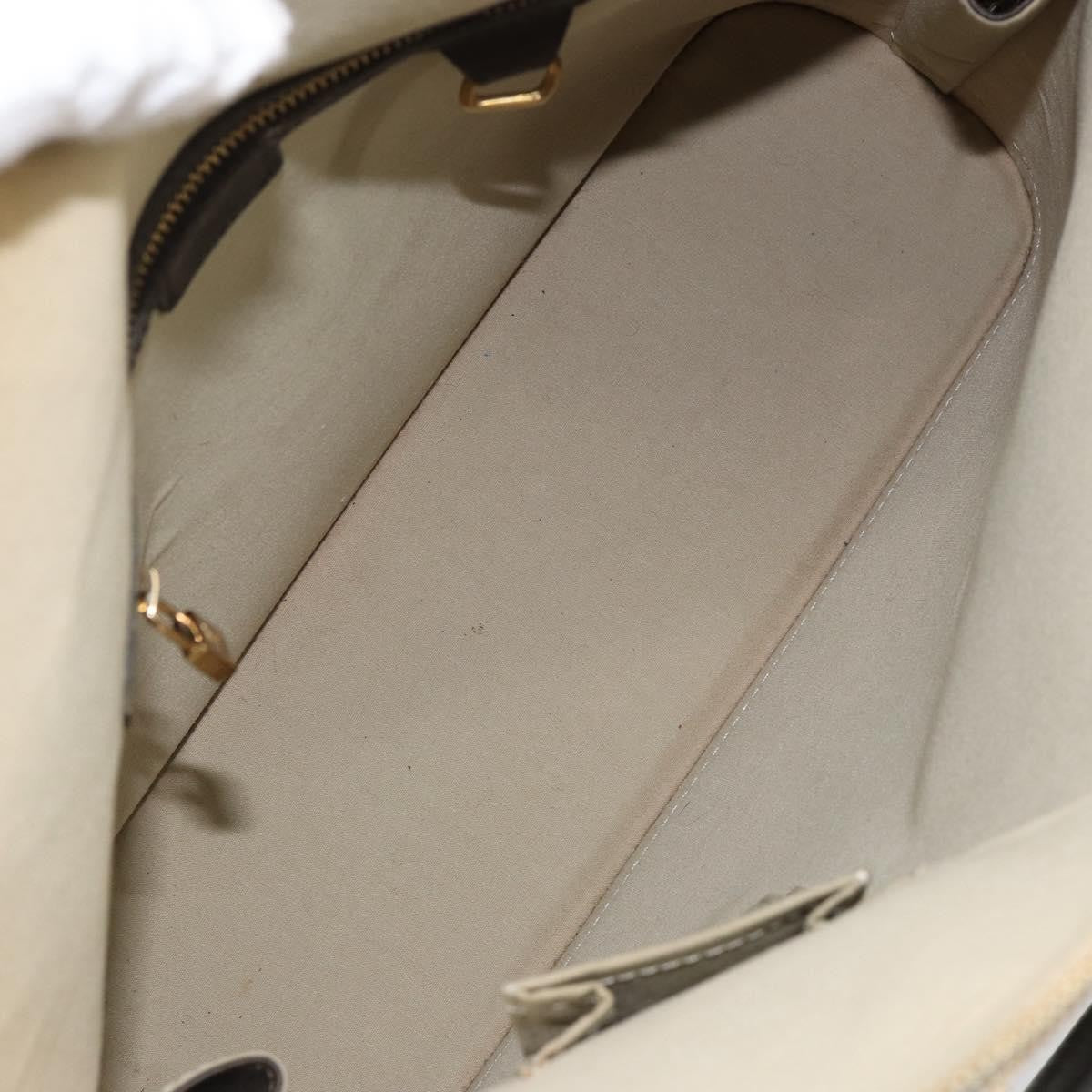 Louis Vuitton Alma Handbag Mini Lin Monogram, KHAKI, CANVAS, Handbag