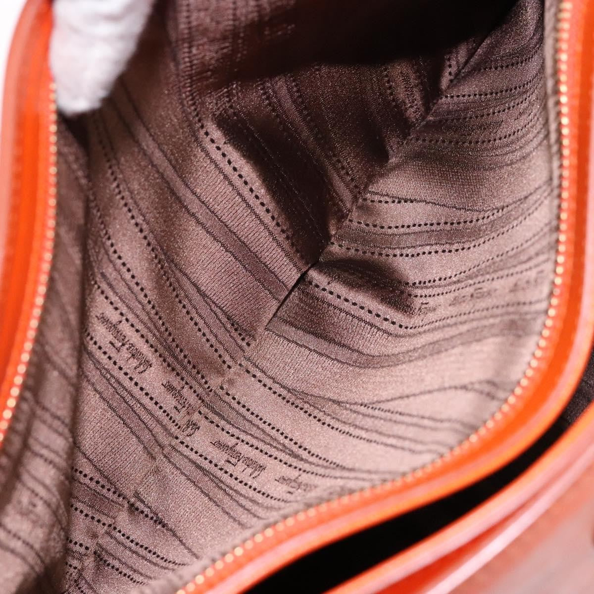 Salvatore Ferragamo Batik Tote Leather, ORANGE, LEATHER, Tote bag