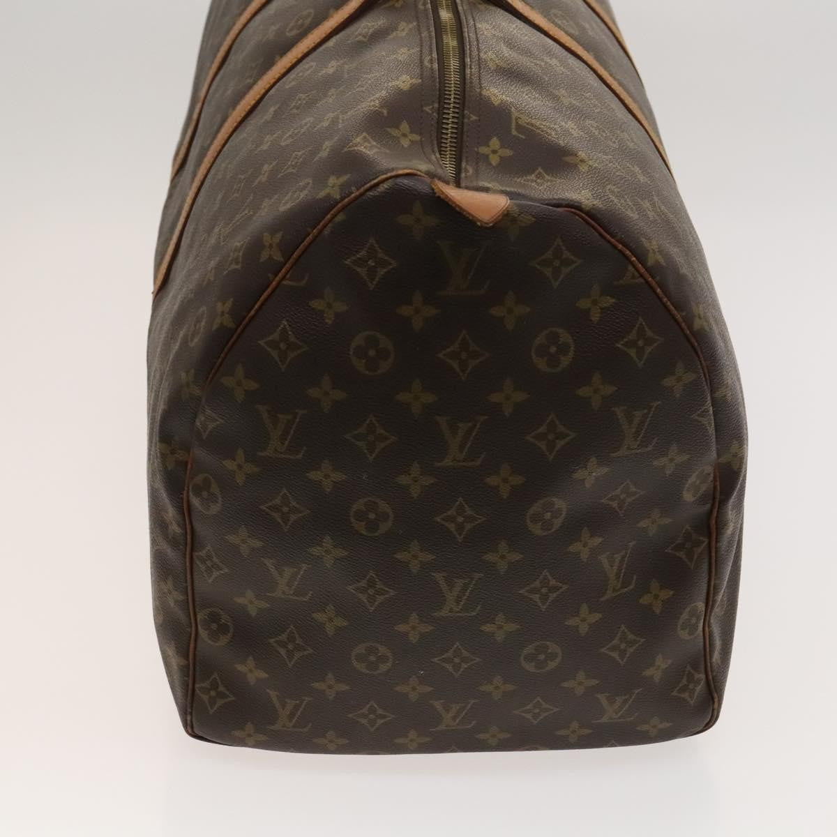 Louis Vuitton Keepall Bag Monogram Canvas, BROWN, CANVAS, Travel bag