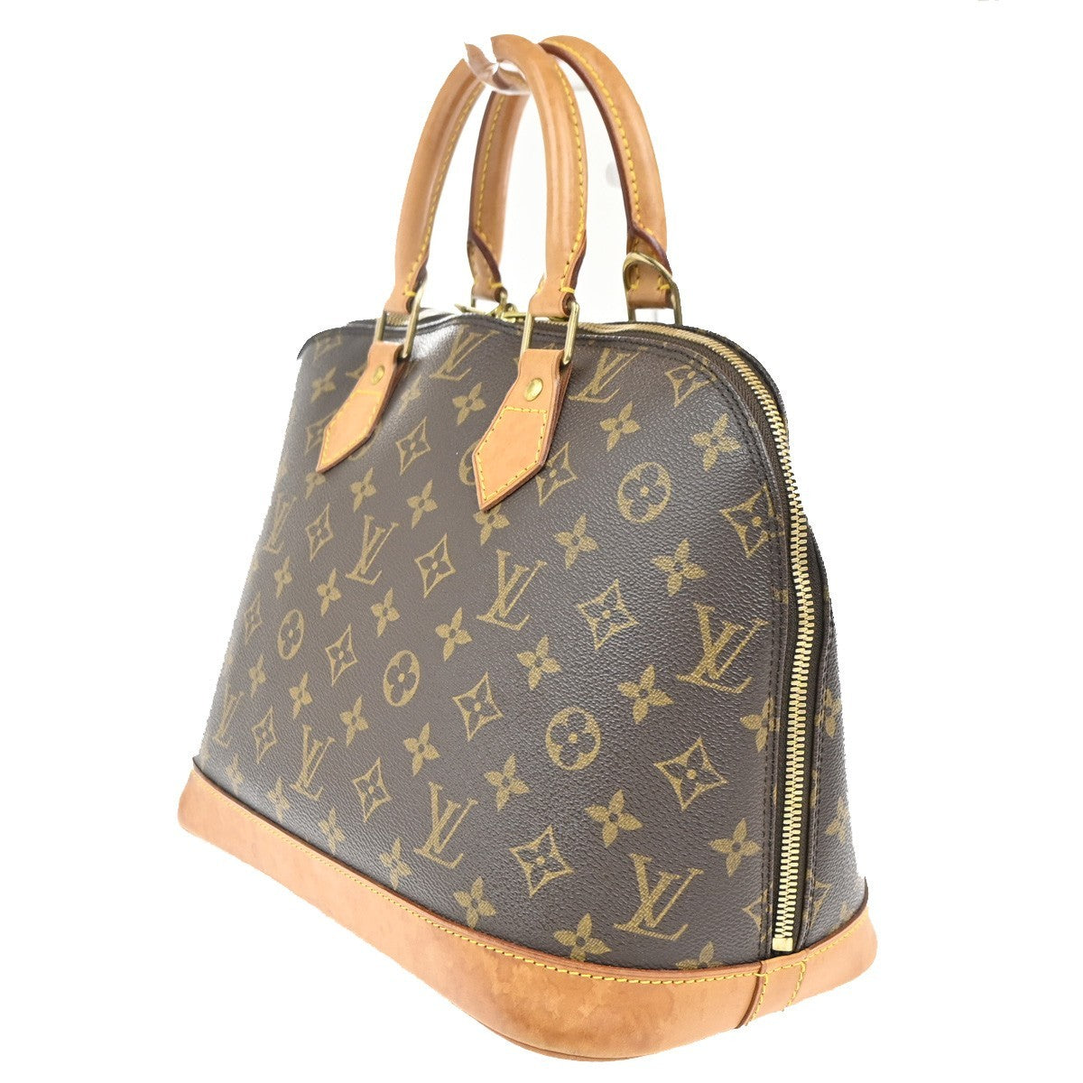 Louis Vuitton Alma Handbag Monogram Canvas, BROWN, CANVAS, Handbag