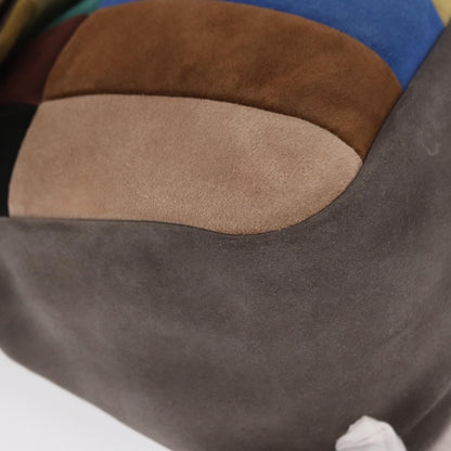 Celine Triomphe Chain Shoulder Bag Leather, MULTICOLOUR, SUEDE, Crossbody bag