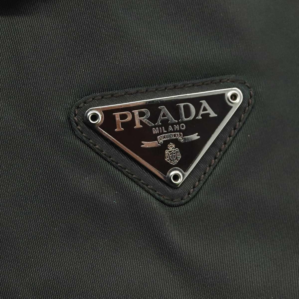 Prada Vintage Chain Tote Tessuto, KHAKI, NYLON, Tote bag