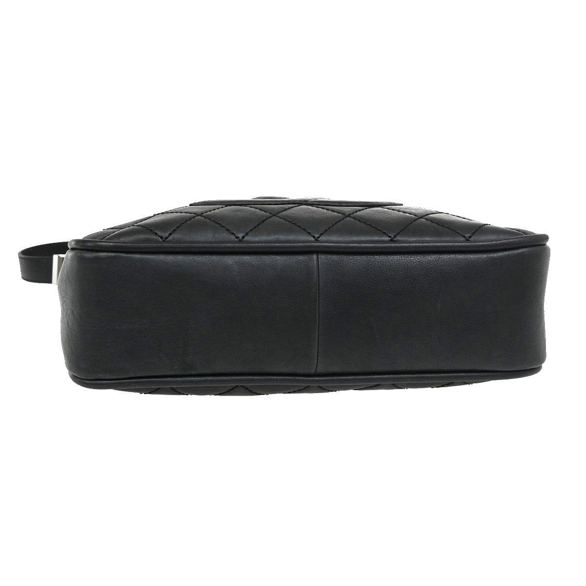 Chanel Vintage Timeless CC Adjustable Shoulder Bag Quilted Caviar, BLACK, LEATHER, Shoulder bag