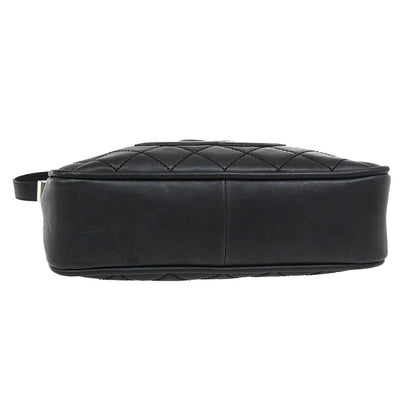 Chanel Vintage Timeless CC Adjustable Shoulder Bag Quilted Caviar, BLACK, LEATHER, Shoulder bag