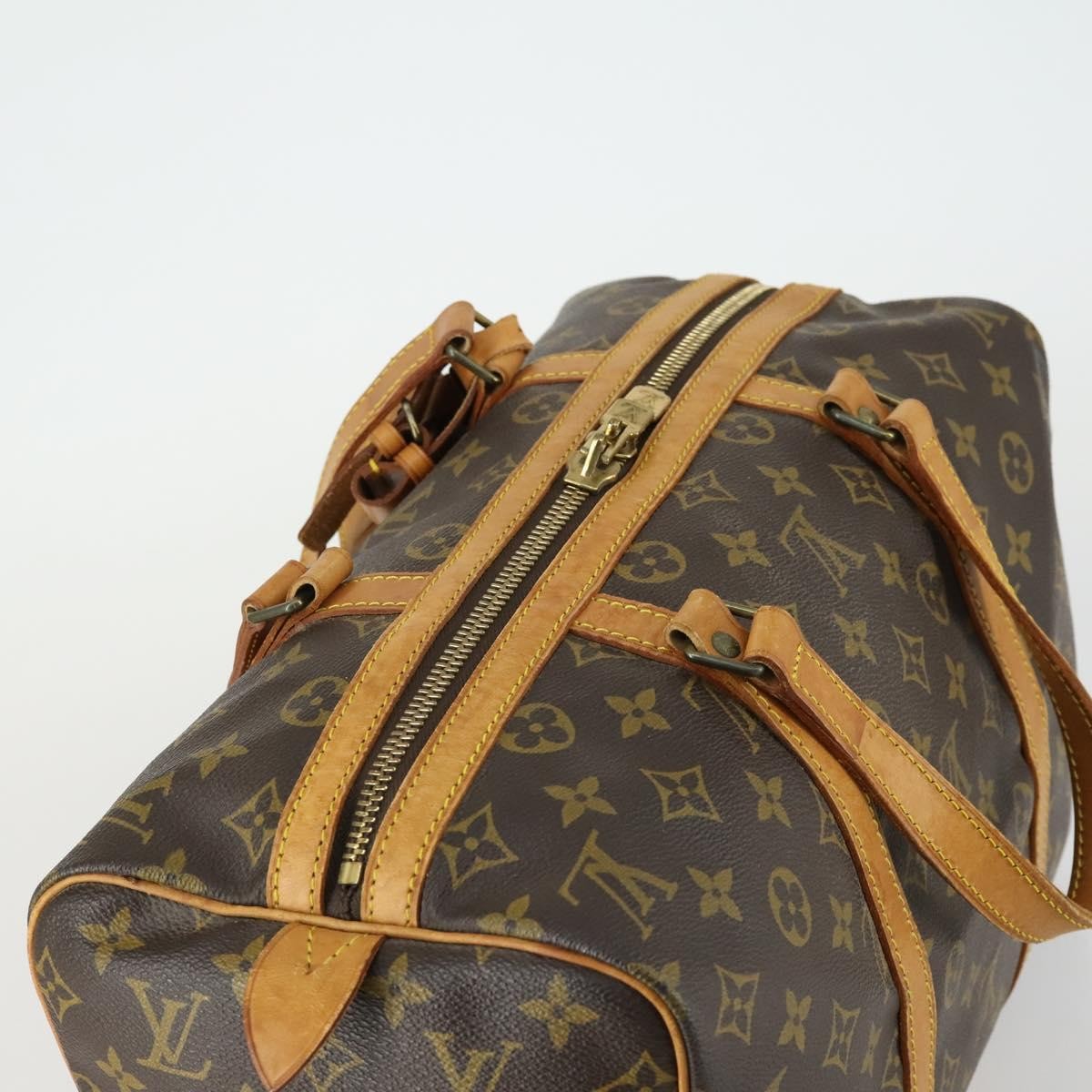 Louis Vuitton Sac Souple Handbag Monogram Canvas, BROWN, CANVAS, Travel bag