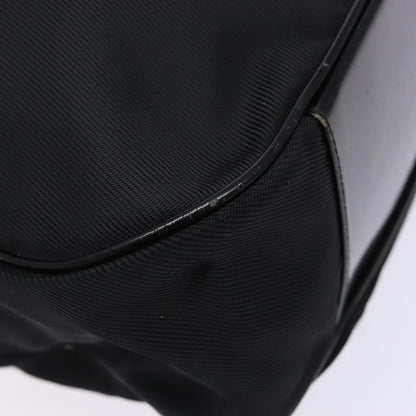 Gucci Vintage Bamboo Handle Tote Nylon, Black, Nylon, Tote Bag