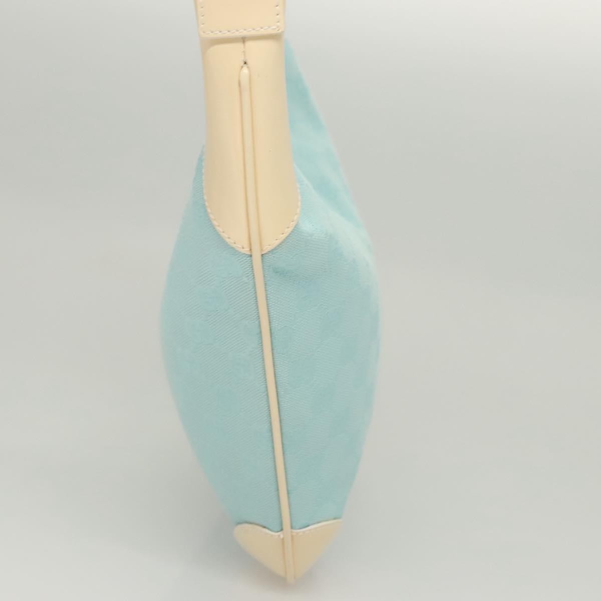 Gucci Vintage Zip Hobo GG Canvas and Patent, BLUE, CANVAS, Shoulder bag