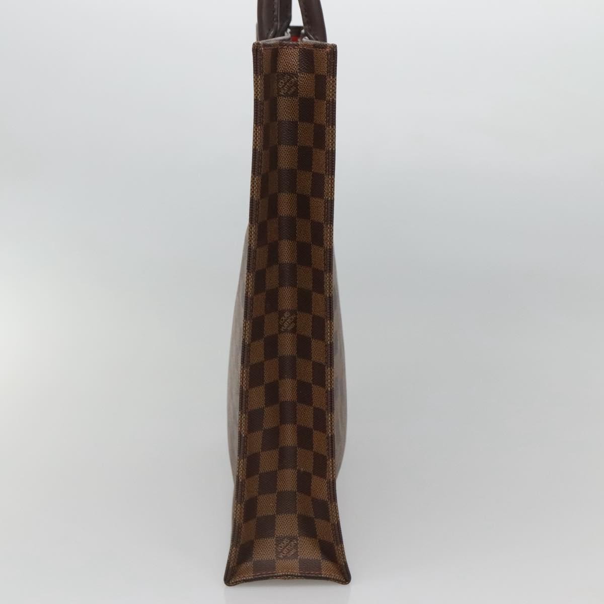 Louis Vuitton Sac Plat Bag Damier, BROWN, CANVAS, Handbag