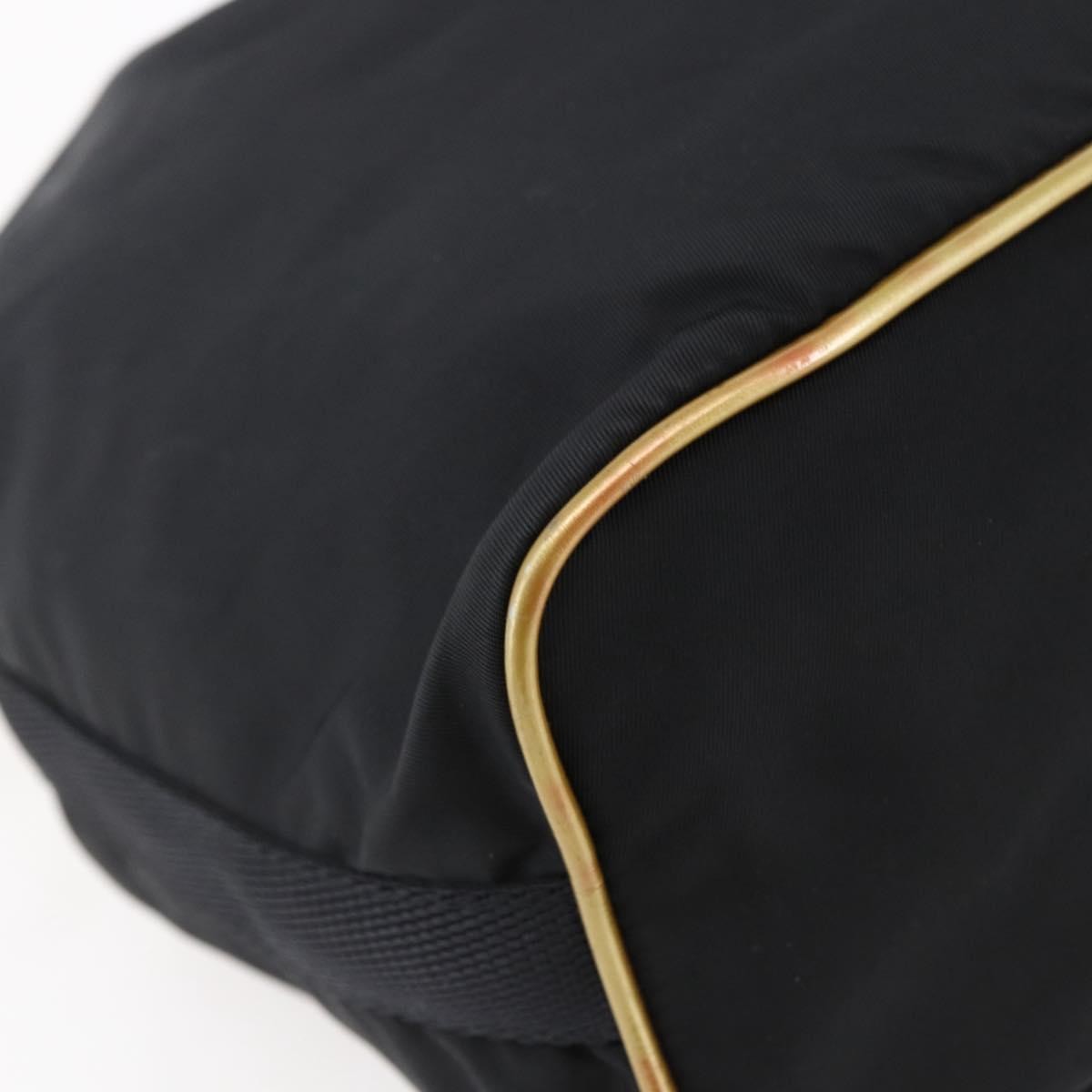 Prada Duet Drawstring Bucket Bag Tessuto, Black, Nylon, Handbag