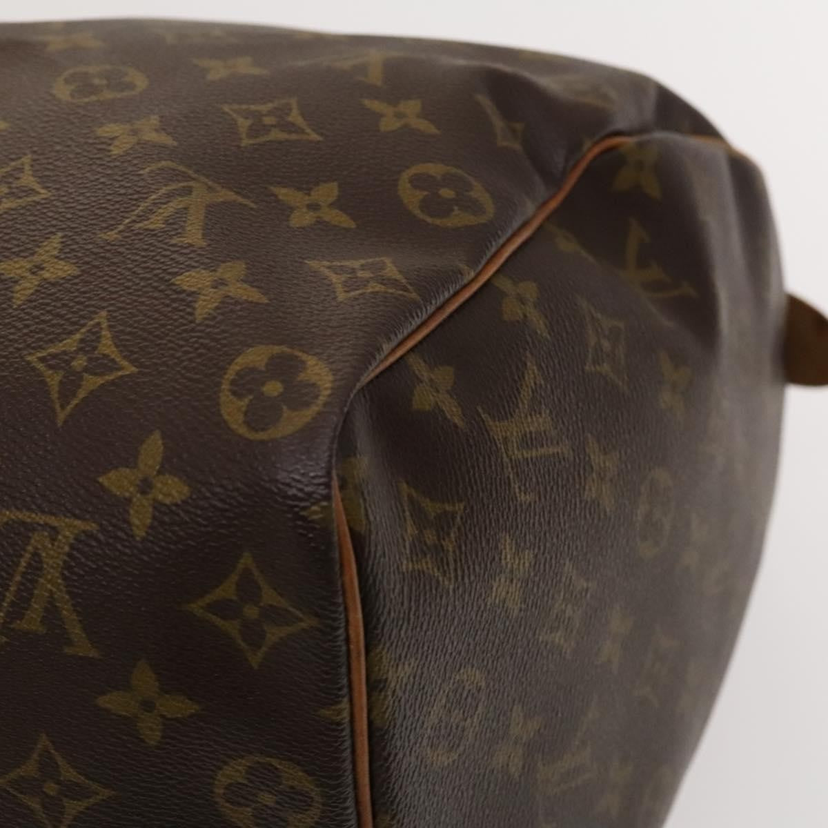 Louis Vuitton Keepall Bag Monogram Canvas, BROWN, CANVAS, Travel bag