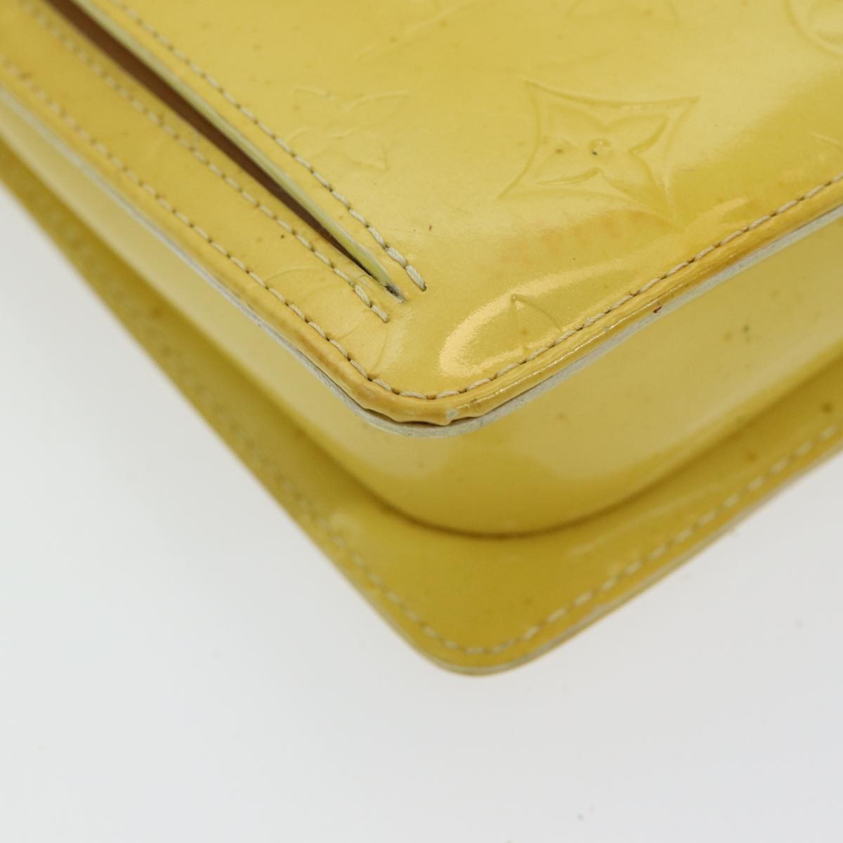 Louis Vuitton Thompson Street Handbag Monogram Vernis, YELLOW, PATENT_LEATHER, Clutche & pouche