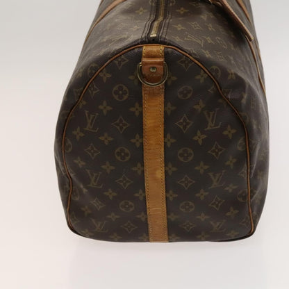 Louis Vuitton Keepall Bandouliere Bag Monogram Canvas, BROWN, CANVAS, Travel bag