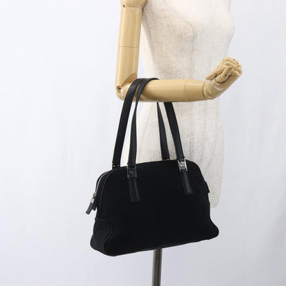 Salvatore Ferragamo Vintage Handbag Nylon, Black, Nylon, Handbag