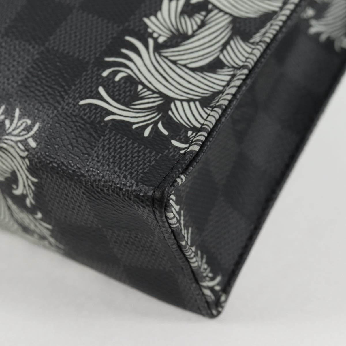 Louis Vuitton Pochette Voyage Limited Edition Nemeth Damier Graphite, Black, Canvas, Clutch