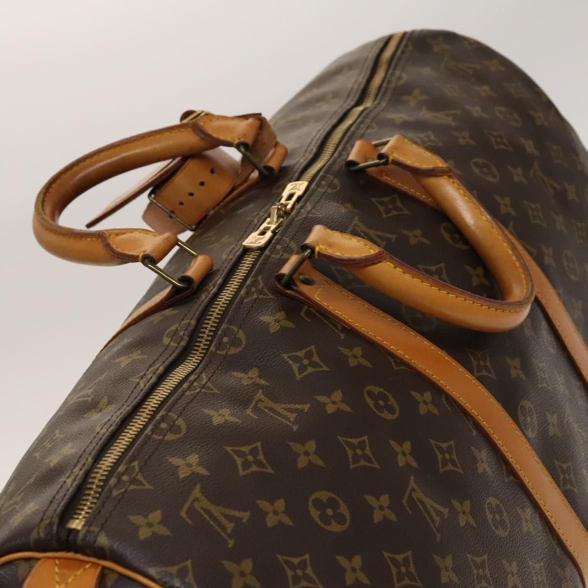 Louis Vuitton Keepall Bag Monogram Canvas, BROWN, CANVAS, Travel bag