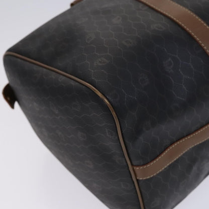 Christian Dior Vintage Honeycomb Handbag Canvas Leather, BLACK, CANVAS, Handbag