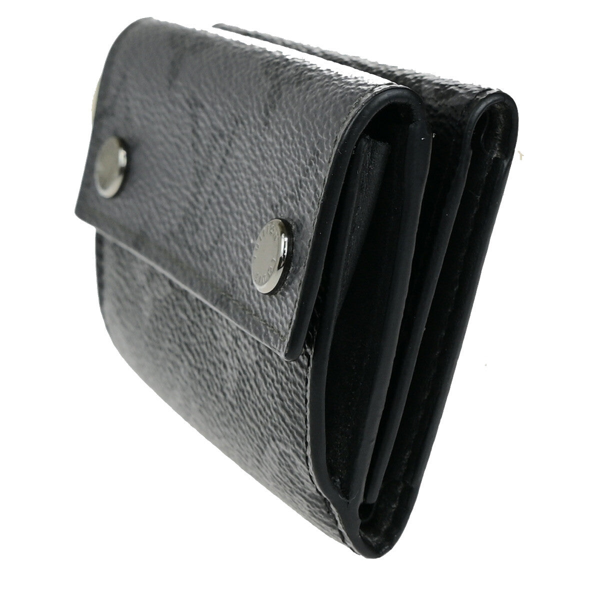 Louis Vuitton Discovery Wallet Reverse Monogram Eclipse Canvas, BLACK, CANVAS, Wallets