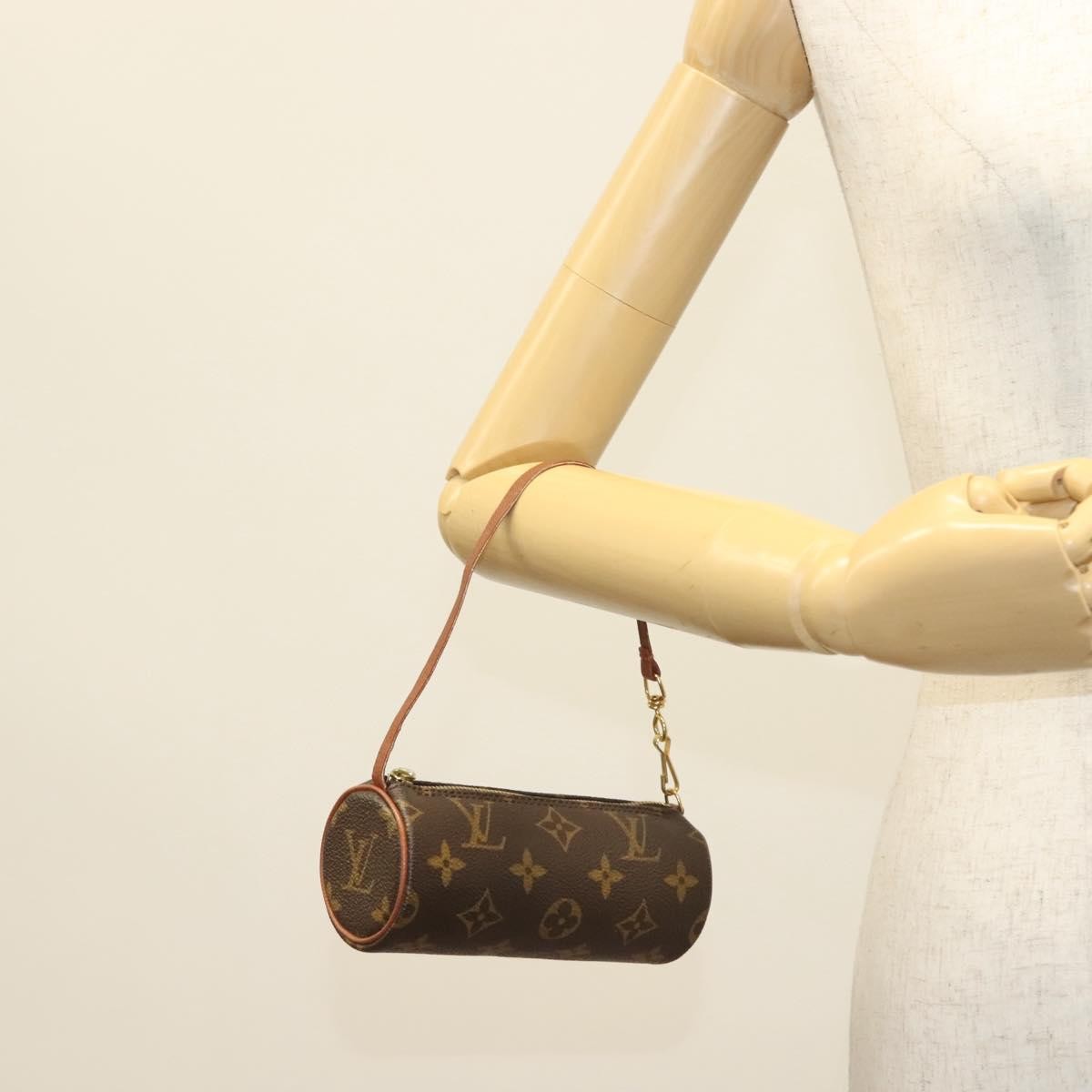 Louis Vuitton Papillon Pochette Monogram Canvas, BROWN, CANVAS, Handbag
