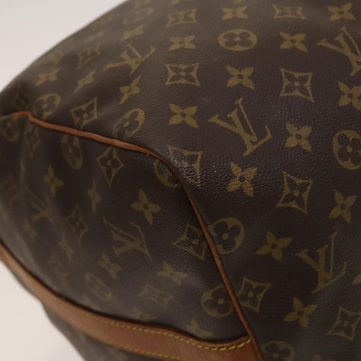 Louis Vuitton Keepall Bandouliere Bag Monogram Canvas, BROWN, CANVAS, Travel bag