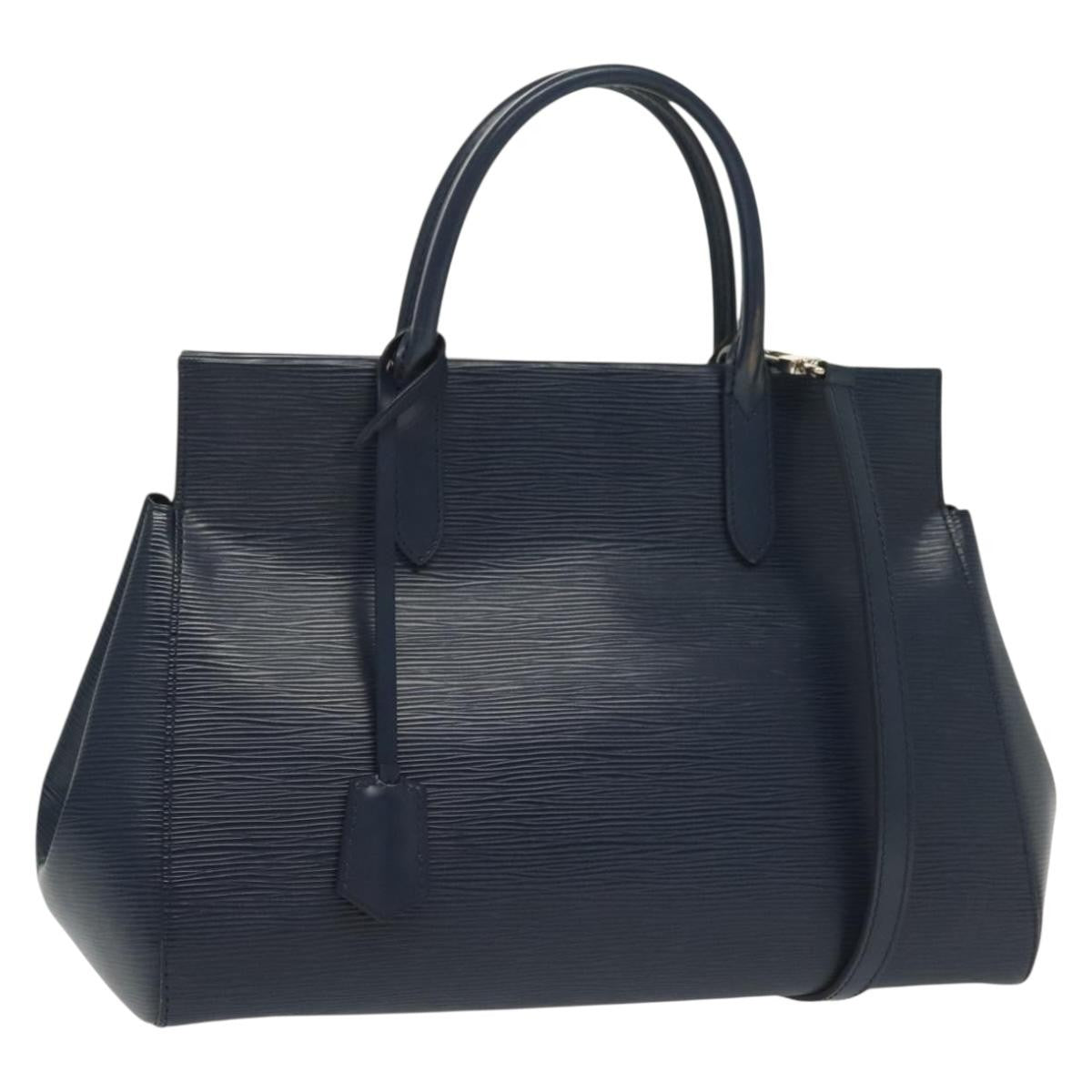 Louis Vuitton Marly Handbag Epi Leather, NAVY, LEATHER, Handbag