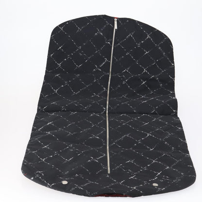 Chanel Travel Line Garment Bag Printed Nylon, BLACK, NYLON, Travel bag