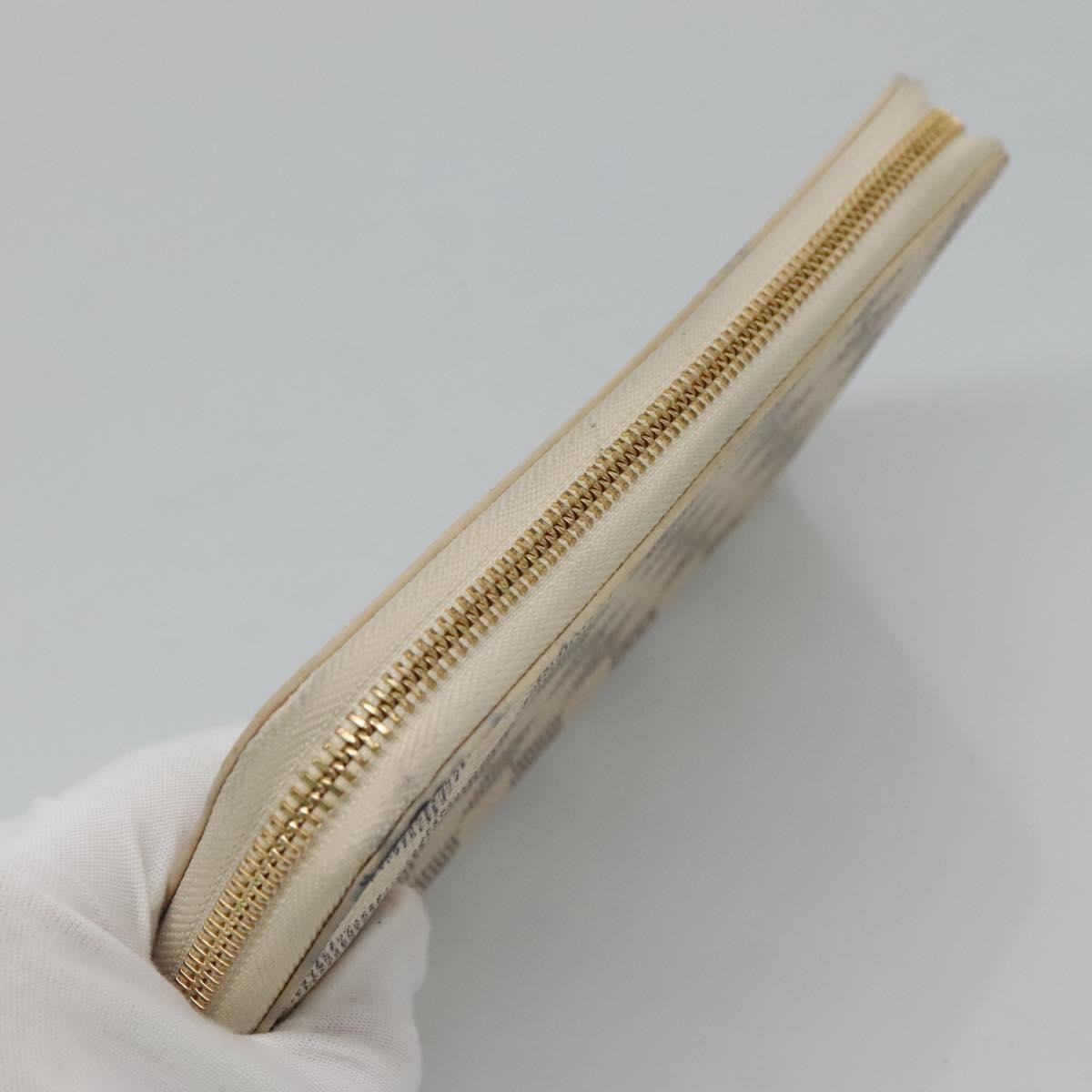 Louis Vuitton Porte-Monnaie Zippy Wallet Damier Azur Vivienne, WHITE, CANVAS, Wallets