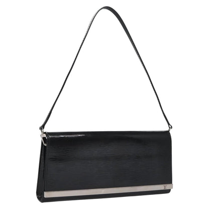 Louis Vuitton Sevigne Clutch Electric Epi Leather, BLACK, LEATHER, Shoulder bag
