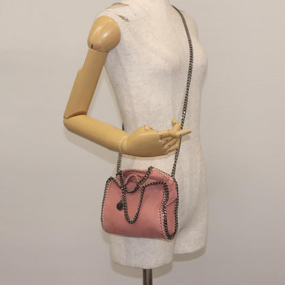 Stella McCartney Falabella Fold Over Crossbody Bag Suede, PINK, SUEDE, Crossbody bag