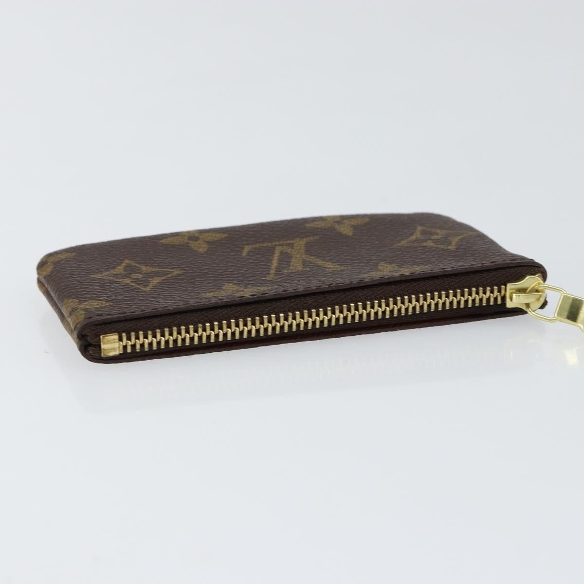 Louis Vuitton Pochette Clés Monogram Canvas, BROWN, CANVAS, Wallets