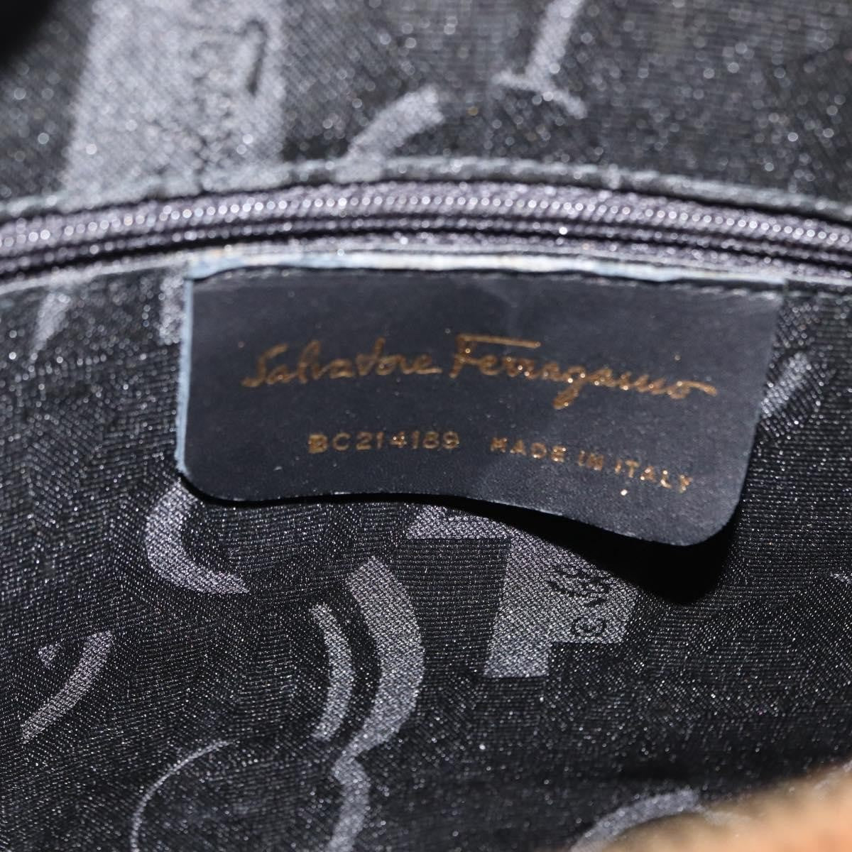 Salvatore Ferragamo Gancini Shoulder Bag Leather, BEIGE, LEATHER, Shoulder bag