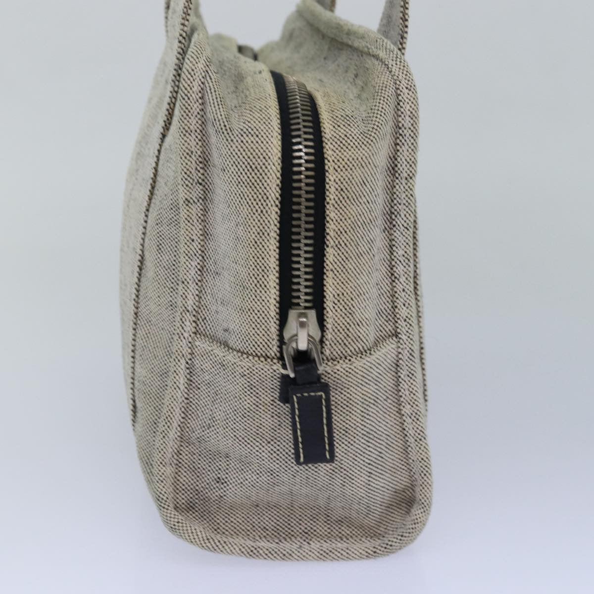 Prada Vintage Handbag Canvas, GRAY, CANVAS, Handbag