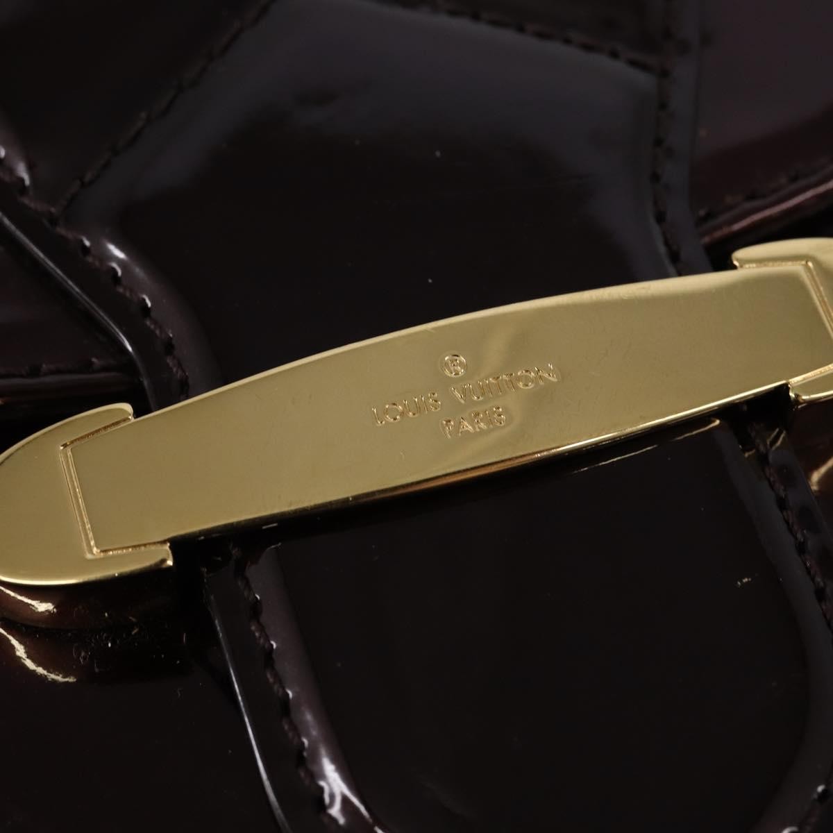 Louis Vuitton Bellflower Handbag Monogram Vernis, BURGUNDY, PATENT_LEATHER, Shoulder bag