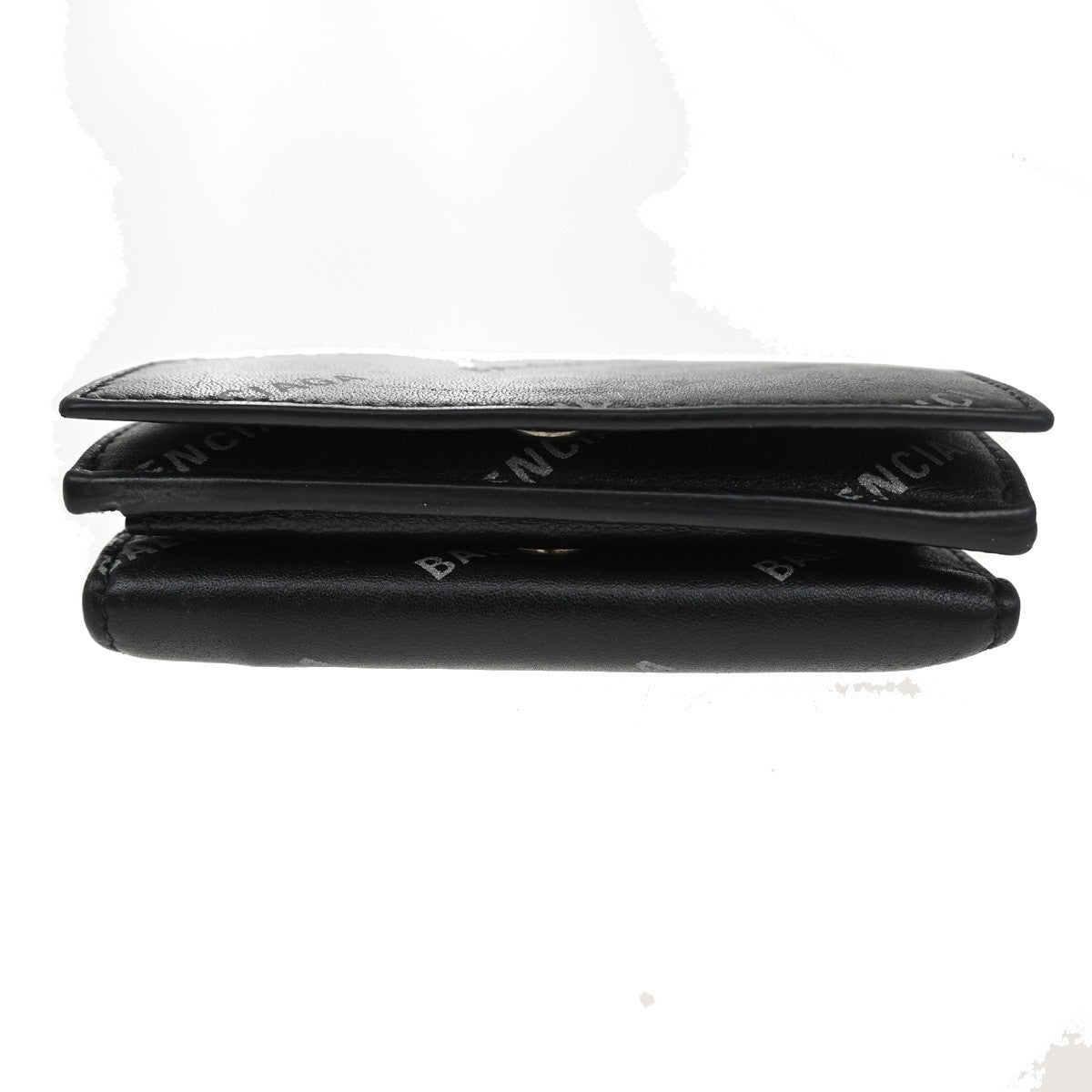 Balenciaga Trifold Wallet Leather, Black, Leather, Wallet