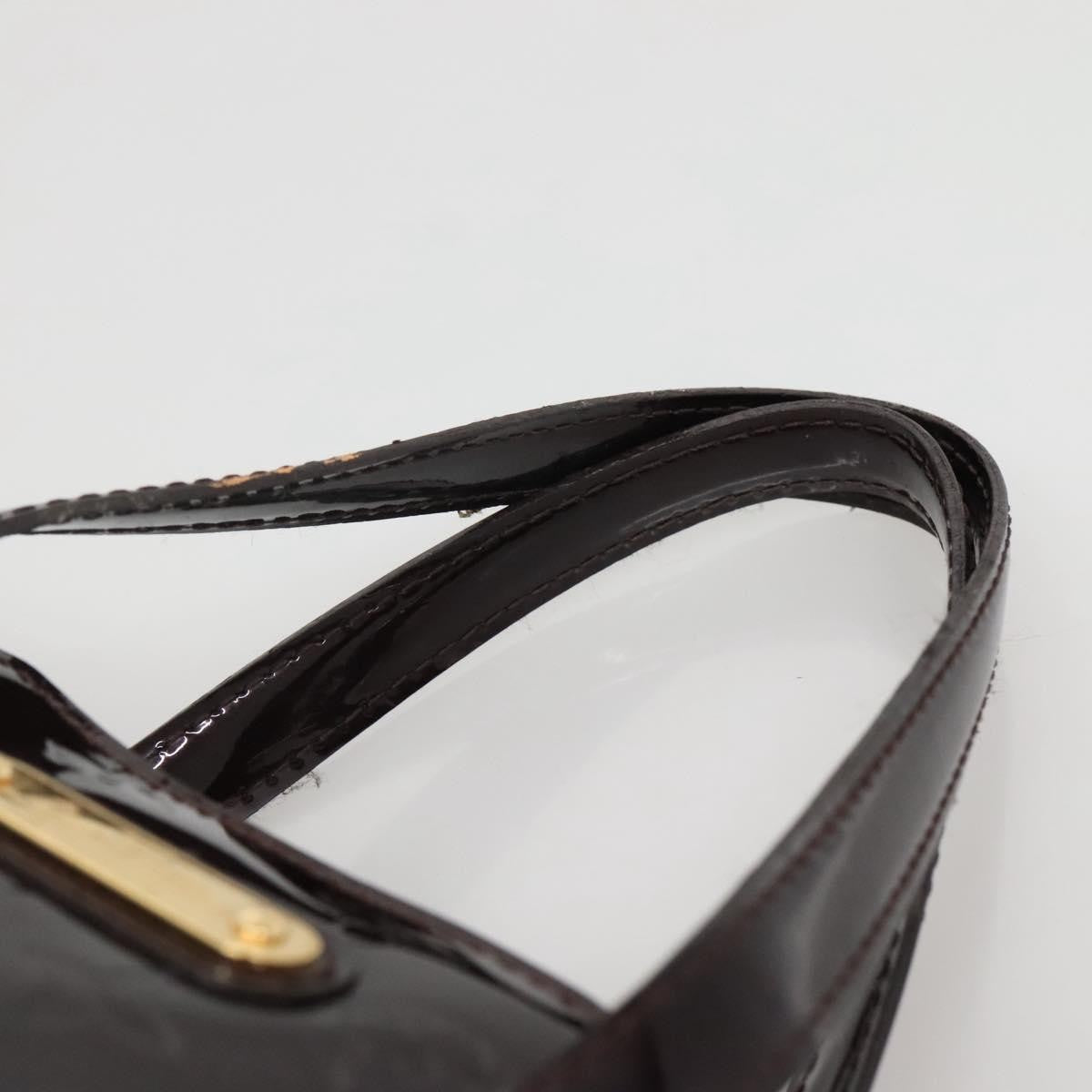 Louis Vuitton Wilshire Handbag Monogram Vernis, PURPLE, PATENT_LEATHER, Handbag