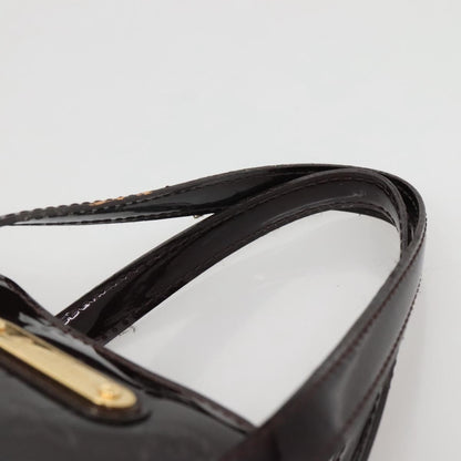 Louis Vuitton Wilshire Handbag Monogram Vernis, PURPLE, PATENT_LEATHER, Handbag