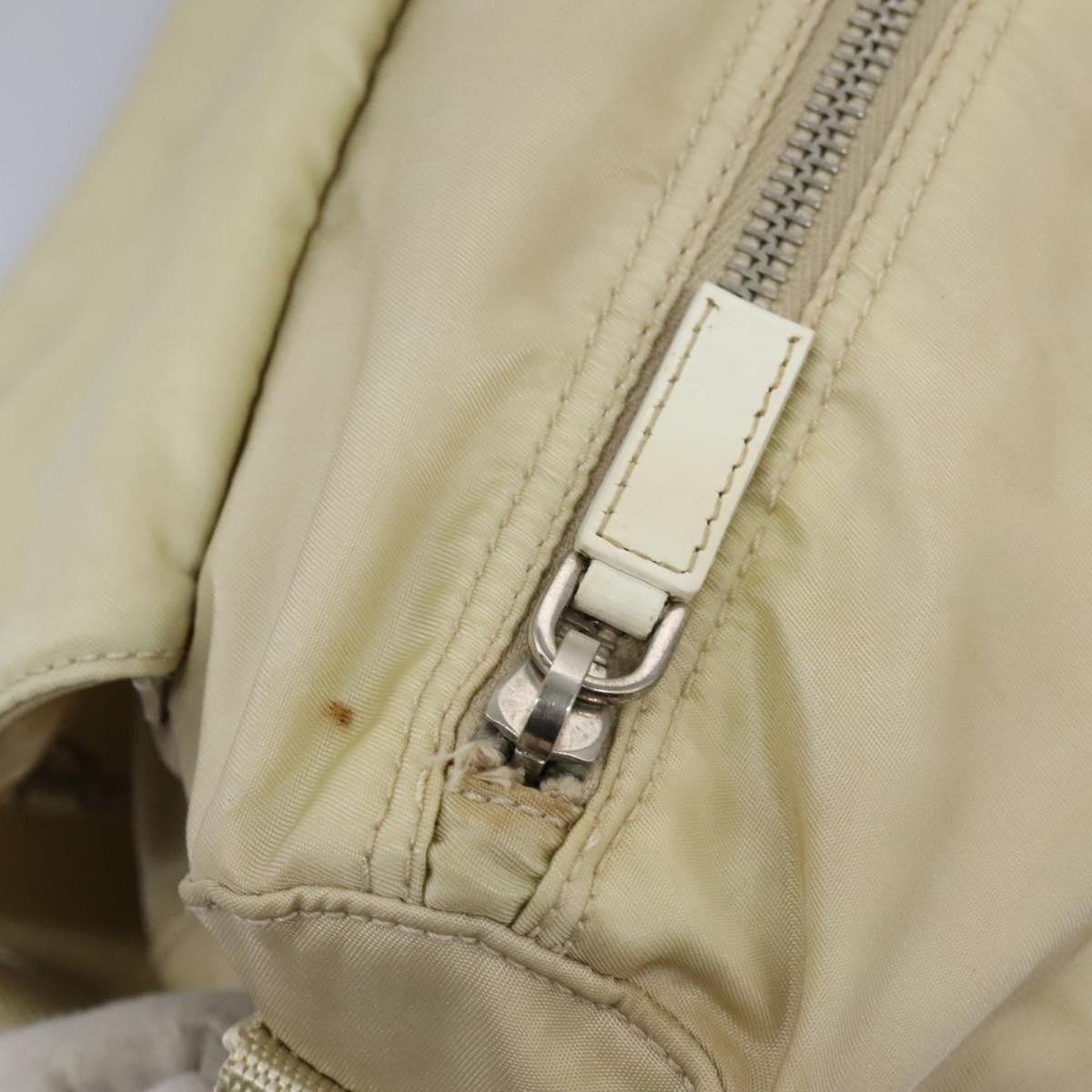 Prada Double Buckle Flap Messenger Bag Tessuto, BEIGE, NYLON, Shoulder bag