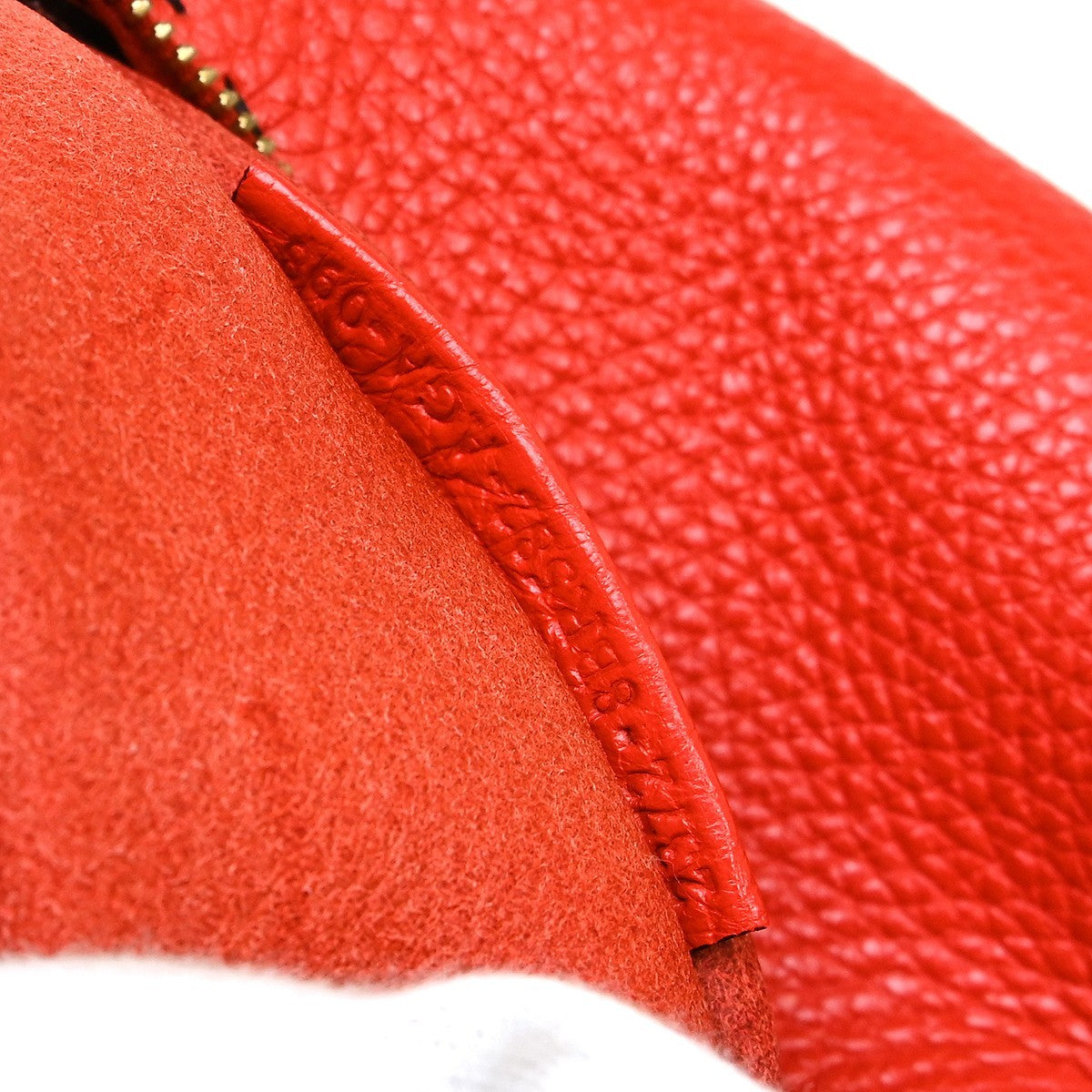 Fendi Selleria Tote Leather, Red, Leather, Handbag
