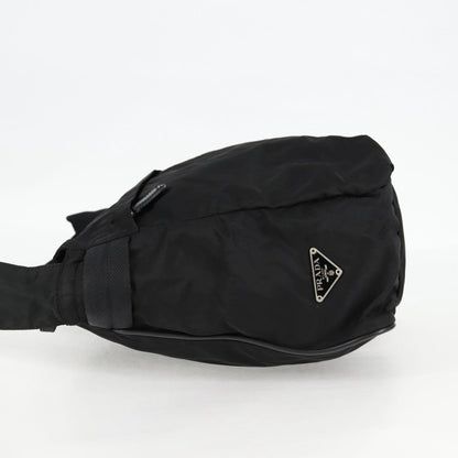 Prada Vintage Shoulder Bag Tessuto, Black, Nylon, Shoulder Bag