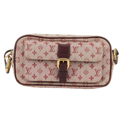 Louis Vuitton Juliette Crossbody Bag Mini Lin, RED, CANVAS, Shoulder bag