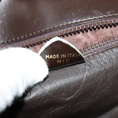 Celine Vintage Circle Logo Crossbody Bag Leather, BLACK, LEATHER, Shoulder bag