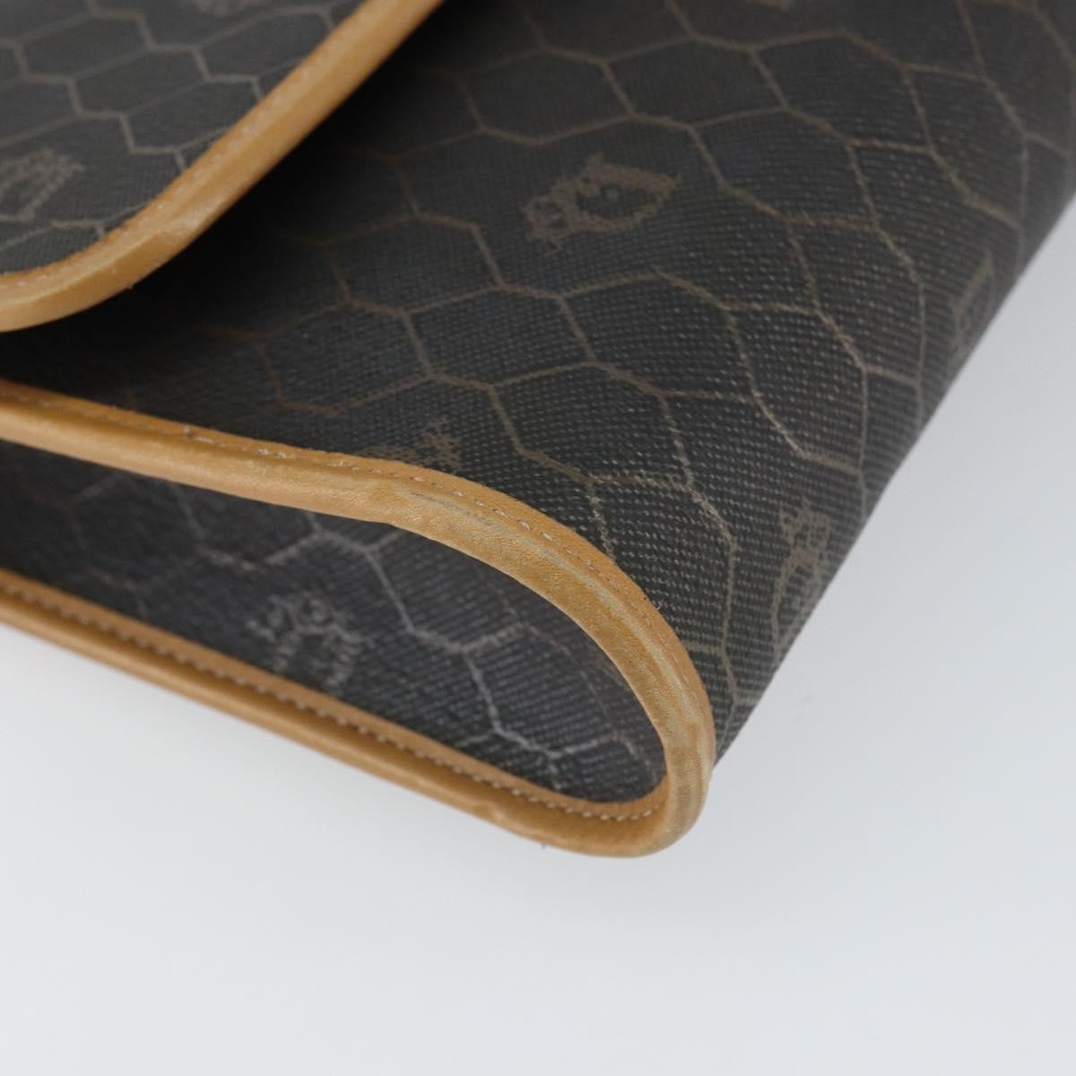 Christian Dior Vintage Honeycomb Shoulder Bag Canvas, BLACK, CANVAS, Shoulder bag