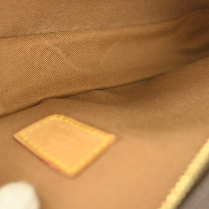 Louis Vuitton Pochette Gange Monogram Canvas, BROWN, CANVAS, Clutche & pouche