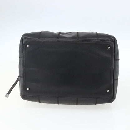 Chanel Chocolate Bar CC Bowler Bag Caviar skin, BLACK, LEATHER, Handbag