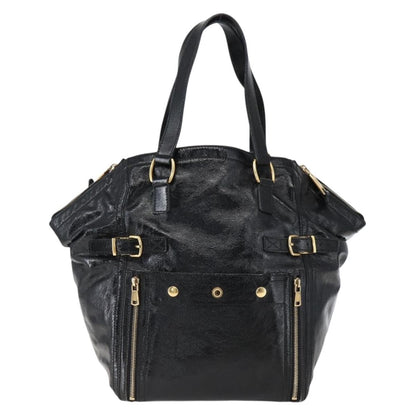 Saint Laurent Downtown Handbag Patent, BLACK, PATENT_LEATHER, Tote bag