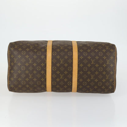 Louis Vuitton Keepall Bag Monogram Canvas, BROWN, CANVAS, Travel bag