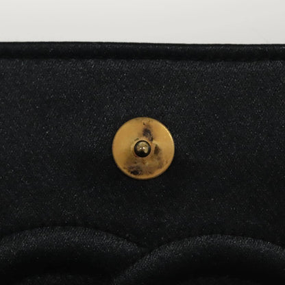 Chanel Camellia Charms Wallet on Chain Silk, BLACK, SATIN, Wallets