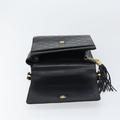 Versace Vintage Handbag Leather, BLACK, LEATHER, Handbag