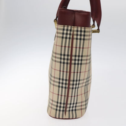 Burberry Nova Check Tote Canvas and Leather, BEIGE, CANVAS, Tote bag